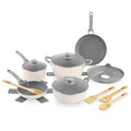 Dream Green Recycled Aluminum 15pc Cookware Set - Cream