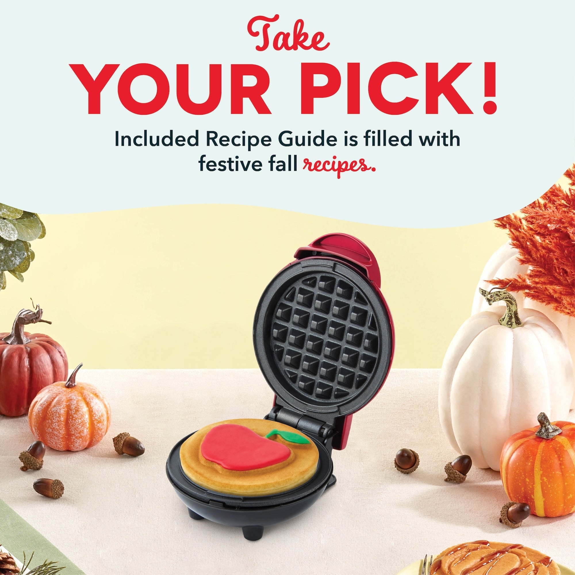 Apple Mini Waffle Maker